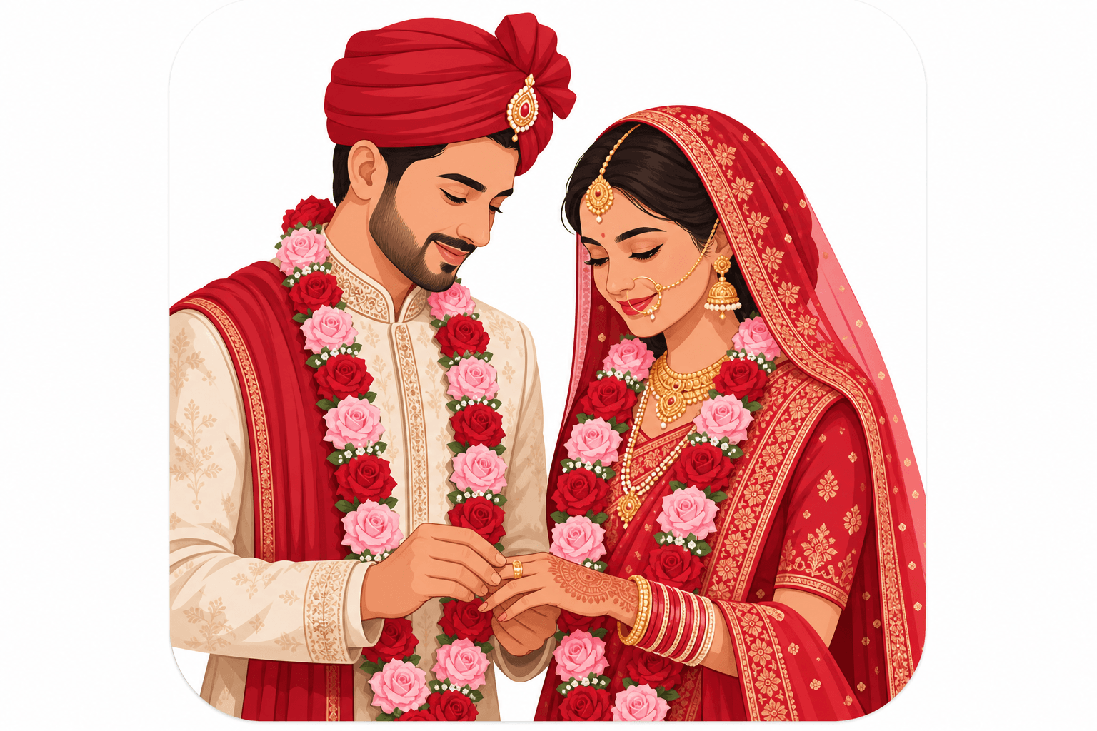 বর ও কনের বিয়ের প্রোফাইল